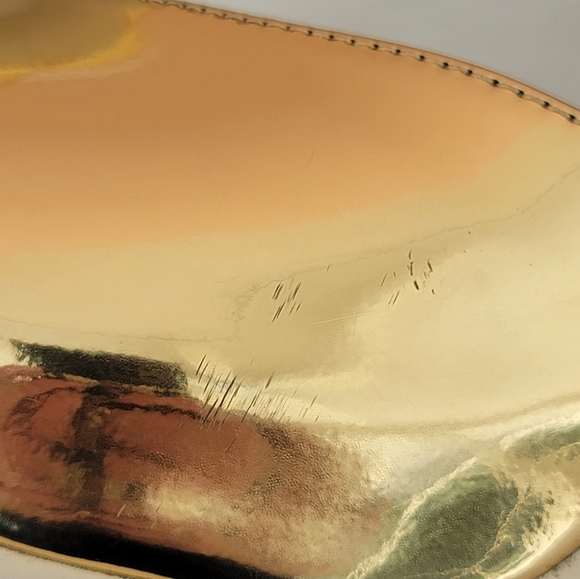 Lola Ramona Gold Heels Retro Pumps - Picture 8 of 11